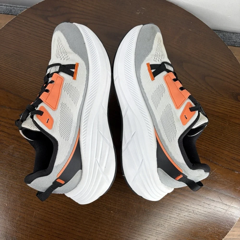 AllSwifit Shoes Women's 6 White Orange Gray Athletic Running Lace Up Sneaker